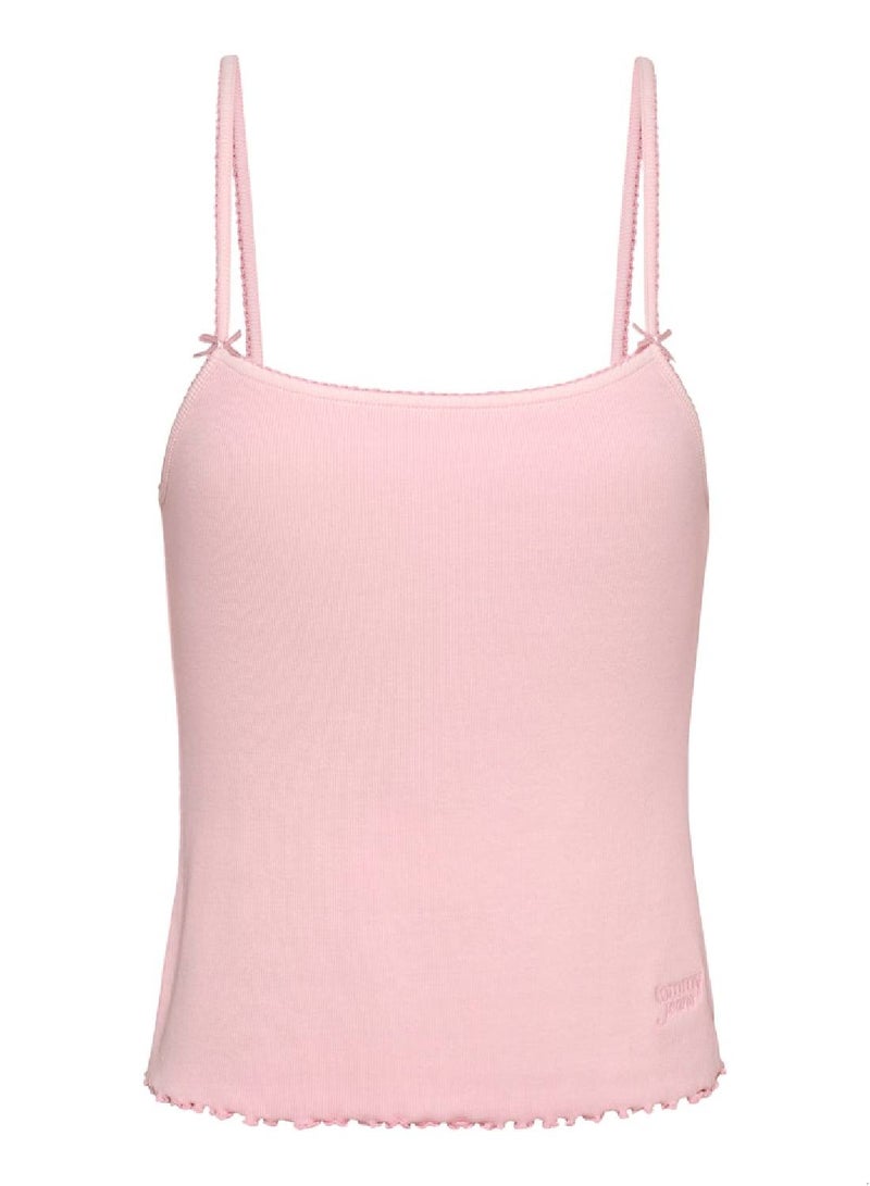TOMMY JEANS Slim Rib Top With Strap  - Image 2