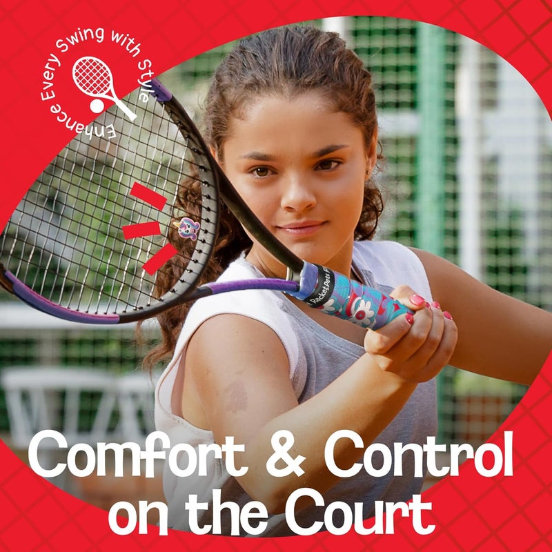 Racket Pets Kids Tennis Racket Dampener & Matching Overgrip Tape, Performance Shock Absorbing Dampener for Tennis Racket - Image 4
