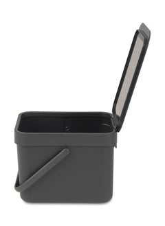 brabantia سلة المهملات سورت آند جو من برابانتيا، سعة 6 لتر - رمادي  - Image 4