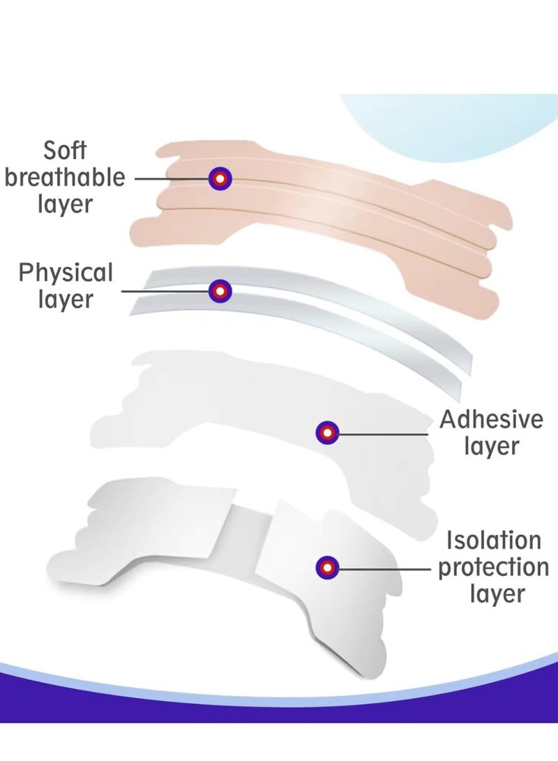 Sefudun 30 قطعة من شرائط الأنف شرائط الأنف للتنفس لتقليل الشخير وتخفيف احتقان الأنف تعمل على الفور على تحسين التنفس أثناء النوم وتخفيف احتقان الأنف الناتج عن نزلات البرد والحساسية - Image 2