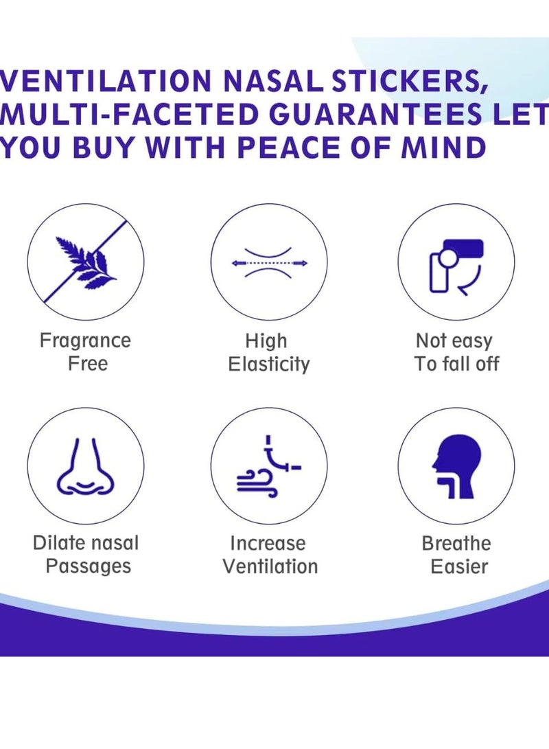 Sefudun 30 قطعة من شرائط الأنف شرائط الأنف للتنفس لتقليل الشخير وتخفيف احتقان الأنف تعمل على الفور على تحسين التنفس أثناء النوم وتخفيف احتقان الأنف الناتج عن نزلات البرد والحساسية - Image 3