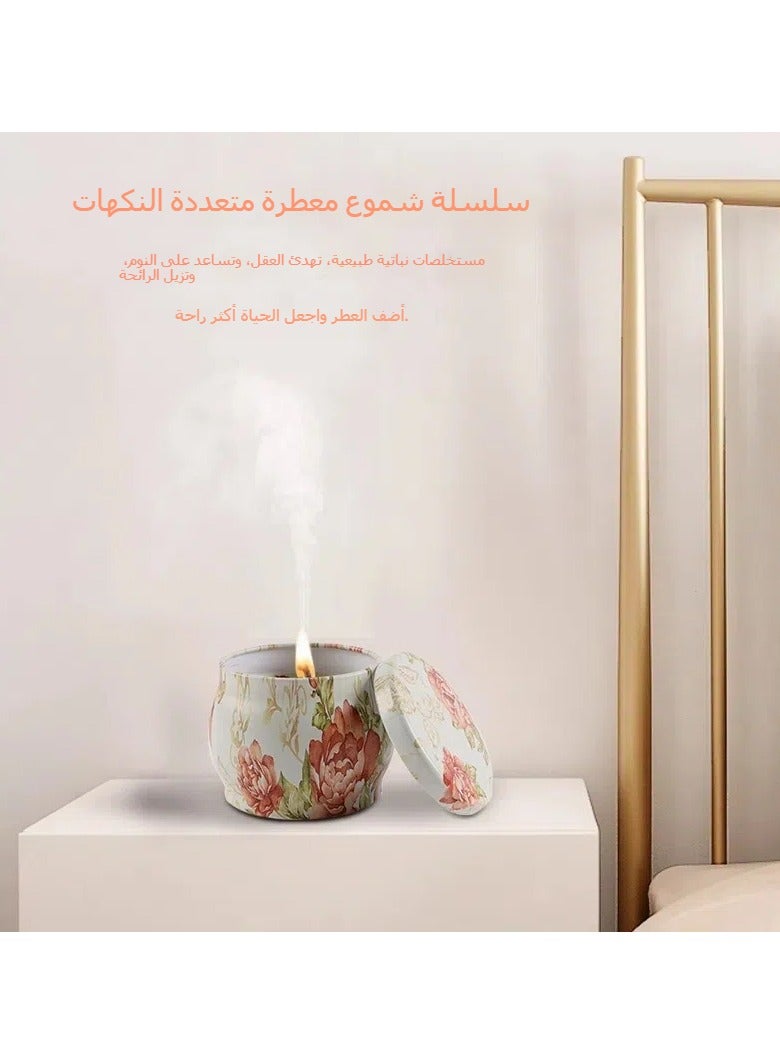 جنرال مجموعة من 6 شموع معطرة، شموع معطرة بيتية مبتكرة، مجموعة شموع معطرة من الصفائح الصويا  - Image 4