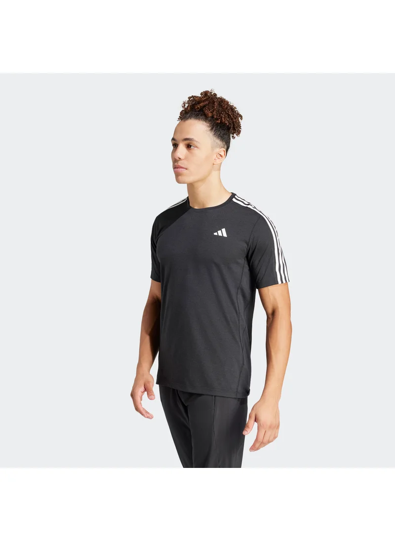 Adidas Own the Run 3 Stripes T-shirt