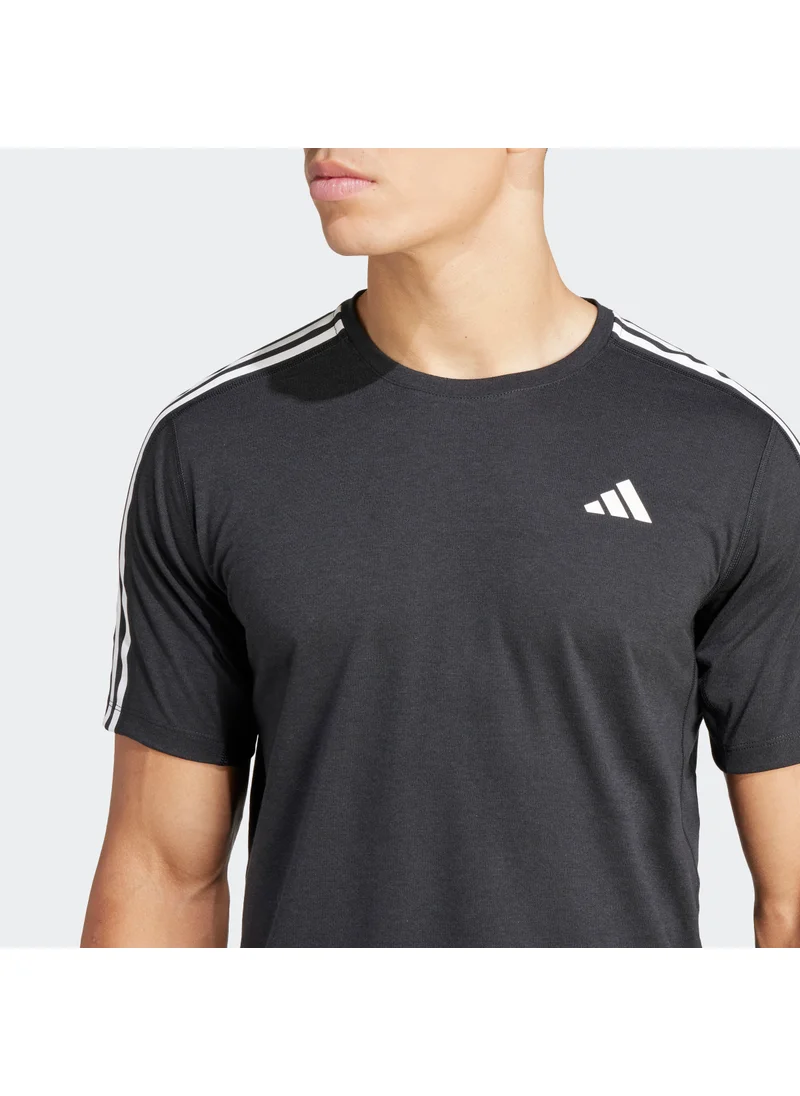Adidas Own the Run 3 Stripes T-shirt