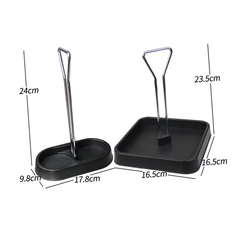 Pepper Salt Shaker Stand Holder Rack With Tray Size 17 8 9 8 24cm As Shown - Image 4