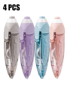HY 4 Pcs Refillable Retractable White Out Tape, White Out Correction Tape Easy to Use Applicator, Pen Shaped Whiteout Tape for Instant Corrections Office School Supplies  - Image 1