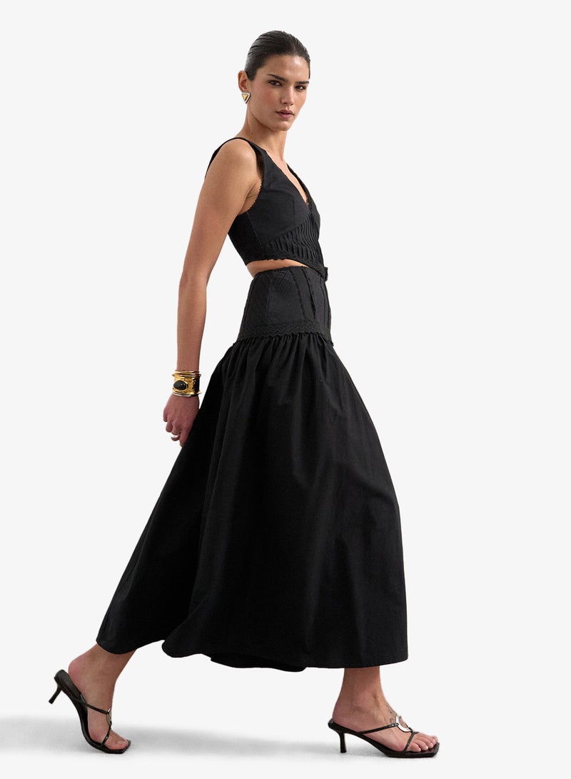 TOPSHOP Casual Sleeveless Embellished Maxi Dress - Image 3