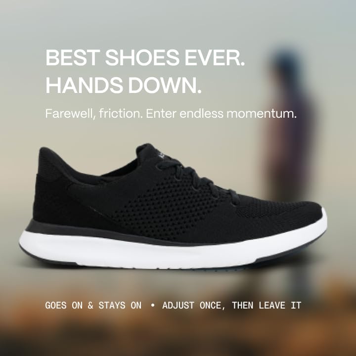 Kizik Lima Slip On Sneakers: Comfortable All-Day Wear, Hands Free Convenience, Mens & Womens Walking Shoes with Arch Support, Wide Toe Box Available - Black Wide M6 / W7.5 - Image 2