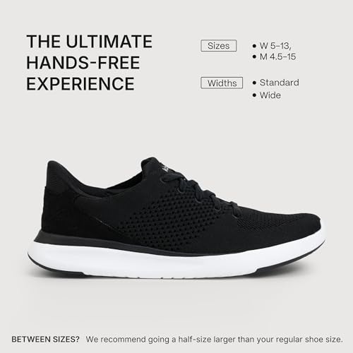 Kizik Lima Slip On Sneakers: Comfortable All-Day Wear, Hands Free Convenience, Mens & Womens Walking Shoes with Arch Support, Wide Toe Box Available - Black Wide M6 / W7.5 - Image 4