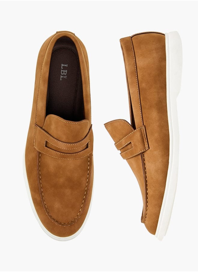 LBL by Shoexpress Men's Cutout Detail Slip-On Loafers  - Image 2