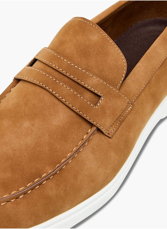 LBL by Shoexpress Men's Cutout Detail Slip-On Loafers  - Image 4