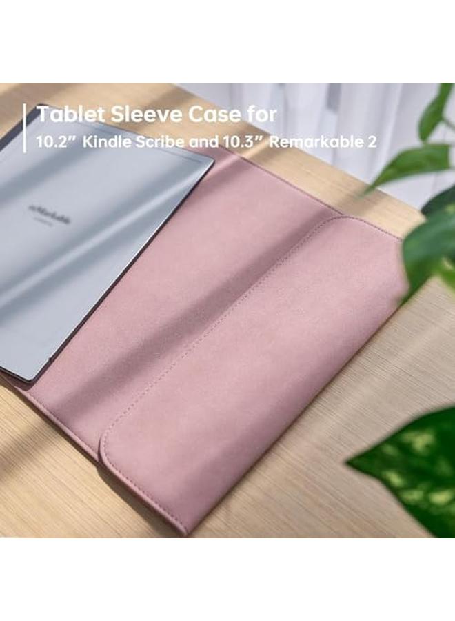 erorex Case For Remarkable 2 Slim Protective Pouch Bag Case Cover With Pen Holder For Remarkable 2 Color Tablet 10.3 In (Pink)  - Image 2