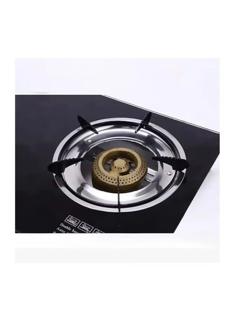 Denx Home Cooking Gas Stove Model DX2807 – 3 Burners with Gold-Plated Caps, Automatic Ignition, Sleek Design, 5.5kg Weight, 2800 Pa Gas Pressure – LPG Compatible - Image 3