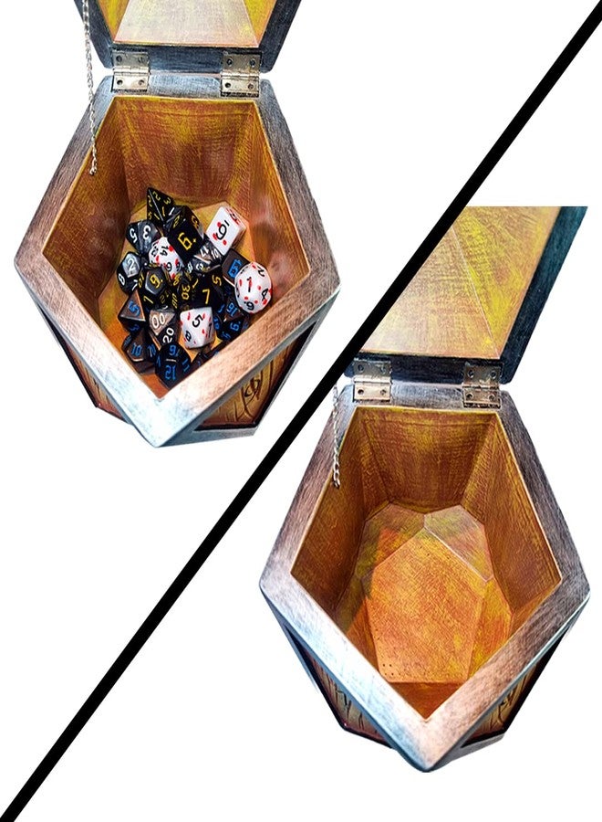 POWER BEAST Dungeon Giant Dice Chest Dice Storage Box, Holder Vault Case, Dungeons and Dragons, D&D, Dungeon Master, Mimic Chest, DND, Dice Jail. Holds 9 Sets of Polyhedral Dice. - Image 5