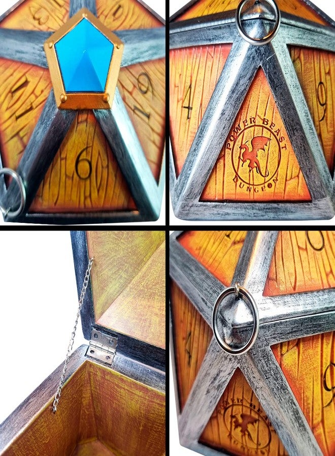 POWER BEAST Dungeon Giant Dice Chest Dice Storage Box, Holder Vault Case, Dungeons and Dragons, D&D, Dungeon Master, Mimic Chest, DND, Dice Jail. Holds 9 Sets of Polyhedral Dice. - Image 4