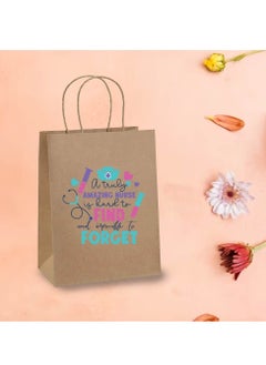 PRINTSHOP4ME Pack of 10 Nurse Day Kraft Brown Paper Bags With Twisted Paper Handle Eco-Friendly Bags - Perfect for International Nurses Day and Nurses Week Gifts  - Image 2