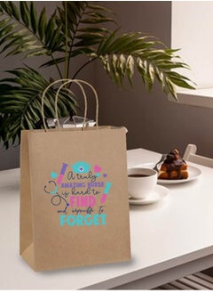 PRINTSHOP4ME Pack of 10 Nurse Day Kraft Brown Paper Bags With Twisted Paper Handle Eco-Friendly Bags - Perfect for International Nurses Day and Nurses Week Gifts  - Image 3