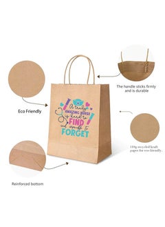 PRINTSHOP4ME Pack of 10 Nurse Day Kraft Brown Paper Bags With Twisted Paper Handle Eco-Friendly Bags - Perfect for International Nurses Day and Nurses Week Gifts  - Image 4