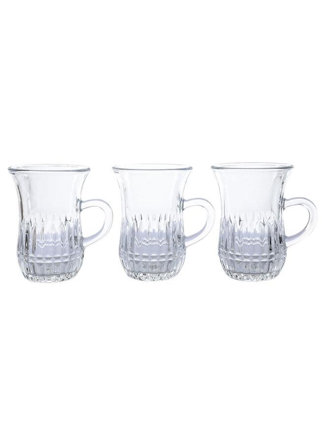 Alsaif Glass Tea Set 6 Pieces Clear  - Image 2