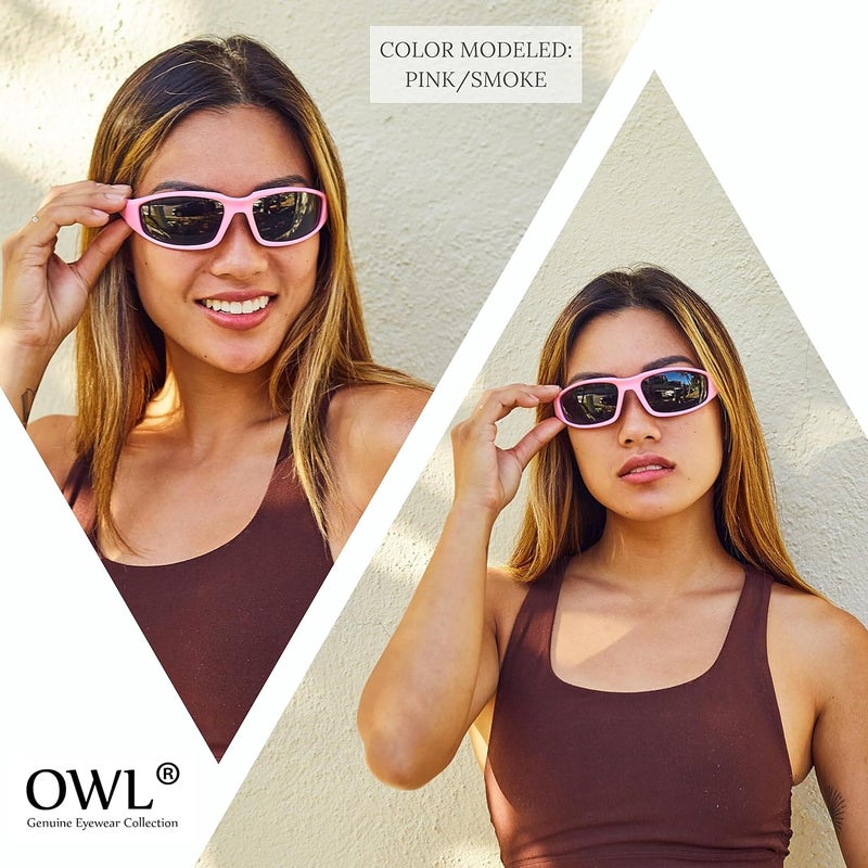 OWL 3 Pack Motorcycle Riding Glasses, Padded Sport Sunglasses, Assorted Colors for Men and Women - Image 3