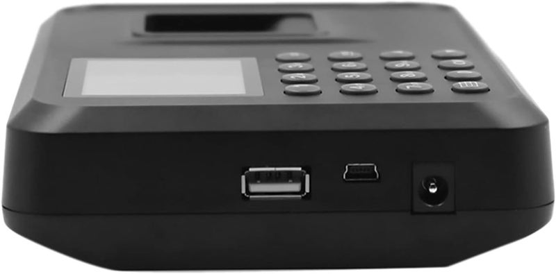 Time Clock, Multi-Language Fingerprint Password Time Attendance Machine 2.4 Inch LCD Screen Can Download Data with U Disk for Business, Office - Image 3