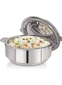 BLACKSTONE Stainless Steel Casserole Lightweight Easy to Handle Hotpot with Lid Silver-Madina 3500ml/3.5Ltr  - Image 4