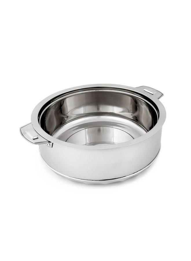 BLACKSTONE Stainless Steel Casserole Lightweight Easy to Handle Hotpot with Lid Silver-Madina 3500ml/3.5Ltr  - Image 3