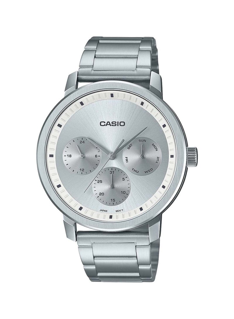 CASIO ساعة يد دائرية تناظرية مقاومة للماء بسوار من الستانلس ستيل MTP-B305D-7EVDF - Image 1
