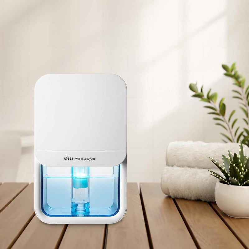 Ufesa Wellness Dry 210 Ultra Quiet Dehumidifier ≤35dB, 210 ml/day, 23W, 800 ml capacity, 7 adjustable colours, up to 20 m², automatic shut-off - Image 3