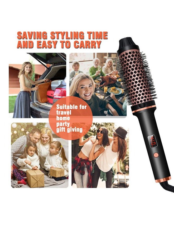 3-in-1 Thermal Hair Brush - Curling, Straightening  Volumizing, Adjustable Temperature, Fast Heating for All Hair Types - Image 5