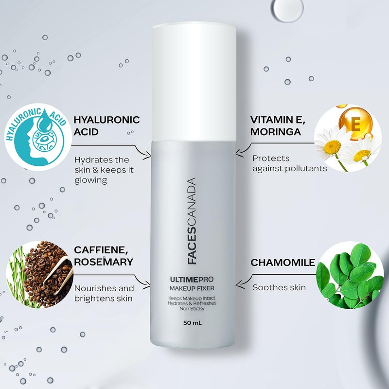 Facescanada فيسس كندا مجموعة توهج طوال اليوم كريم ستروب روز جولد 18 مل مثبت مكياج ألتيم برو 50 مل قاعدة مكياج مضيئة طويلة الأمد بخاخ تثبيت المكياج - Image 5