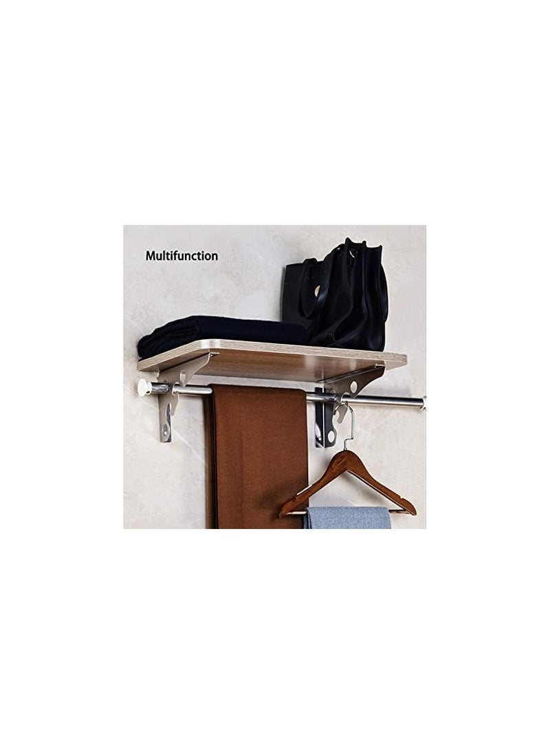 Generic Triangle Wall Bracket Corner Iron Shelving Bracket,for Hanging Floating Shelves Wall Mounted Bracket, 2 Pcs BLACK  - Image 4