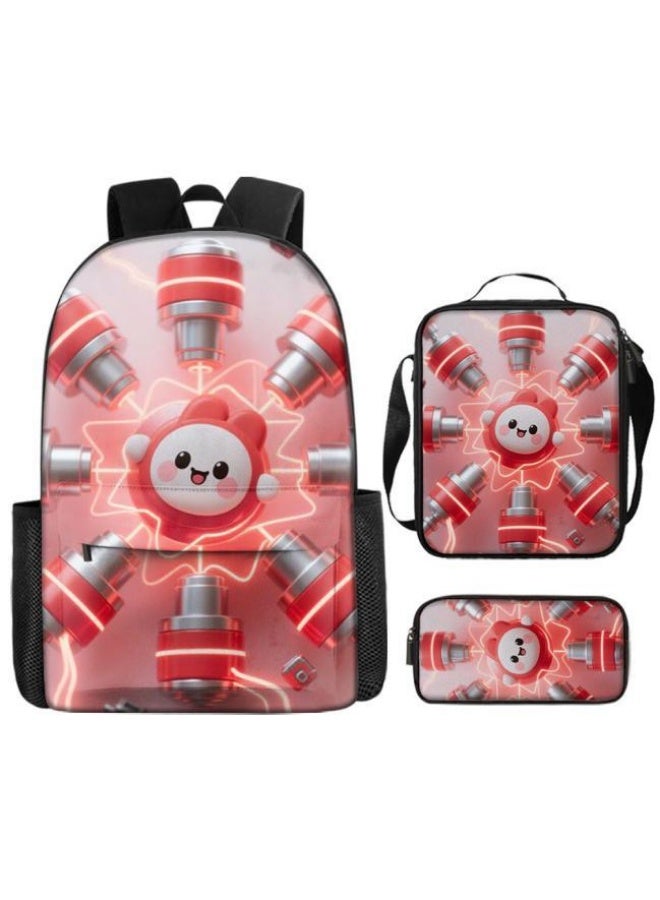 Bright Li Fire Cute cartoon bag set | shoulder + handbag + stationery bag | school season/holiday gift hot recommendation  - Image 2