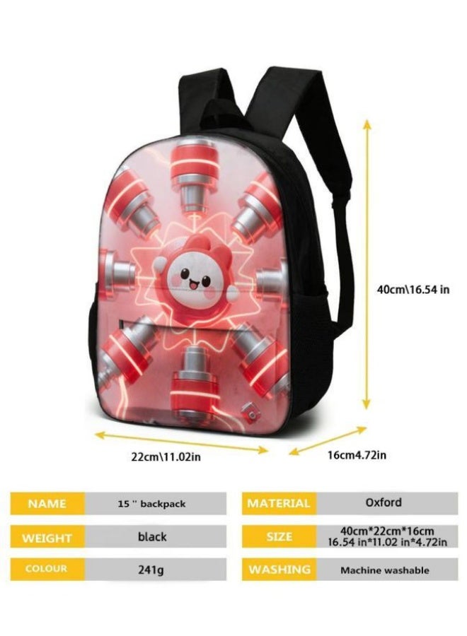 Bright Li Fire Cute cartoon bag set | shoulder + handbag + stationery bag | school season/holiday gift hot recommendation  - Image 5
