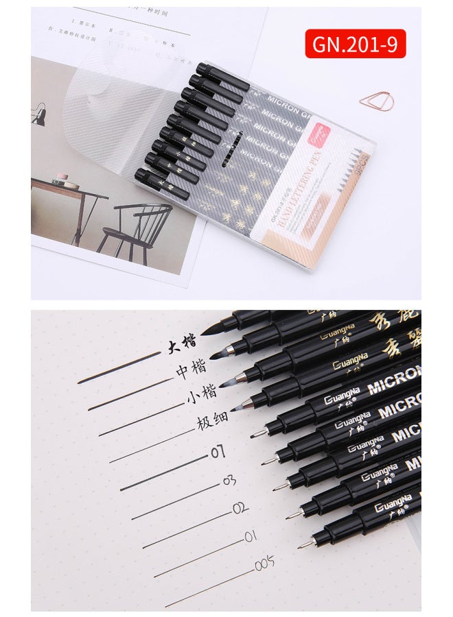 GuangNa Calligraphy Pen Xiu Li Pen Soft Pen Can Add Ink Writing Pen Soft Brush Copy Sutra Signature Nomination Pen Small Large Letter - Image 1