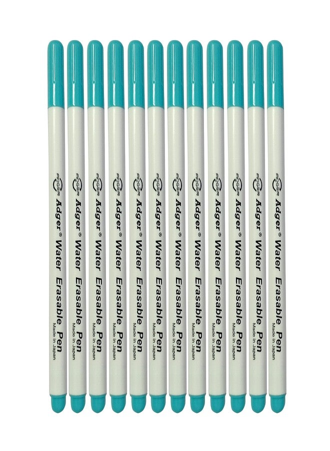 Aakriti Disappearing Ink Pen Water Soluble Pens Fabric Markers Pens, Water Erasable Pens for Sewing Art DIY Tracing Embroidery Supplies (12 PCS) - Image 1