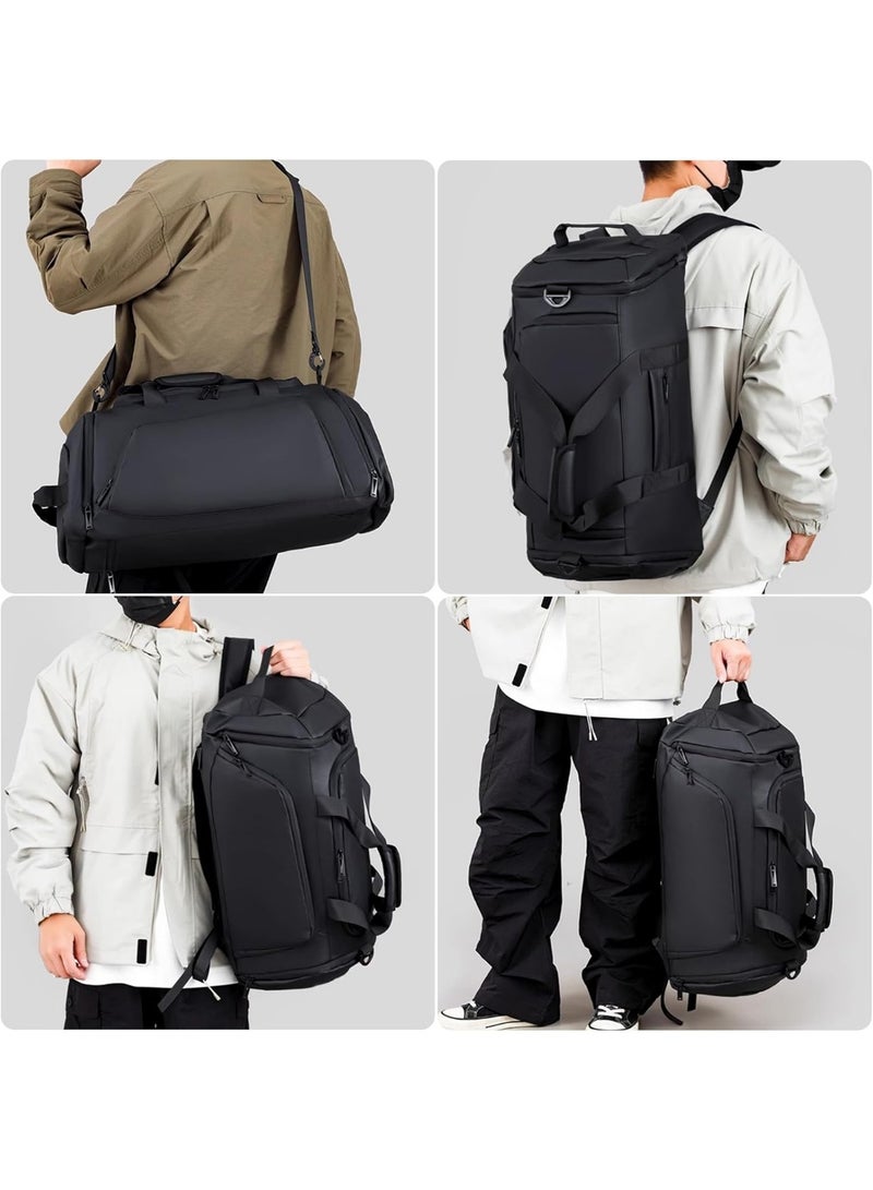 Genetic Gym Bag with Shoe Compartment, Travel Duffle Bag for Men and Women Waterproof Overnight Bag with Wet Pockets Sports Carryall Carry On Bag Holdall for Travel Swimming - Image 3