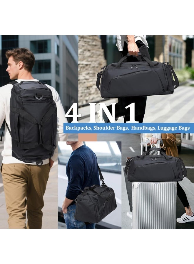 Genetic Gym Bag with Shoe Compartment, Travel Duffle Bag for Men and Women Waterproof Overnight Bag with Wet Pockets Sports Carryall Carry On Bag Holdall for Travel Swimming - Image 4