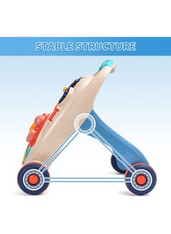 Gonice Sit to Stand Learning Walker, 2 in 1 Baby Learning Walkers & Removable Play Panel,Early Education Activity Center, Learning Toys for Baby Infant Boys Girls  - Image 2