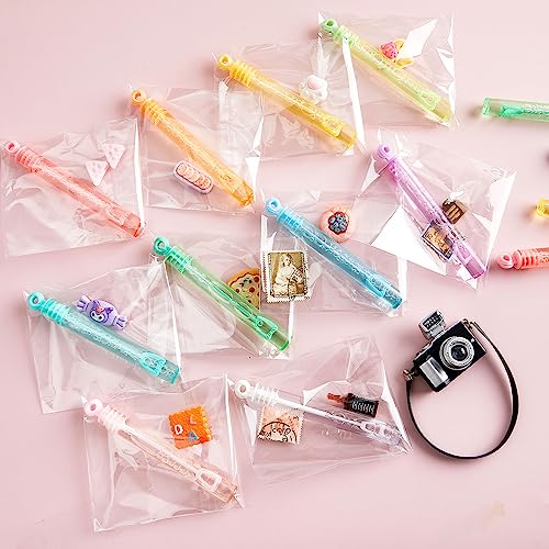 INSCRAFT Bubble Wand, 90 Pack Pastel Bubble Wands Bulk 15 Colors for Halloween, Summer Toys, Wedding, Outdoor Indoor Activity Use, Bubbles Party Favors, Gifts for Kids Toddlers - Image 5