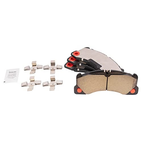 TRQ Front Brake Pads Ceramic Compatible with 2008-2018 Porsche Cayenne 2016-2021 Macan 2010-2016 Panamera 2010-2017 Volkswagen Touareg - Image 1