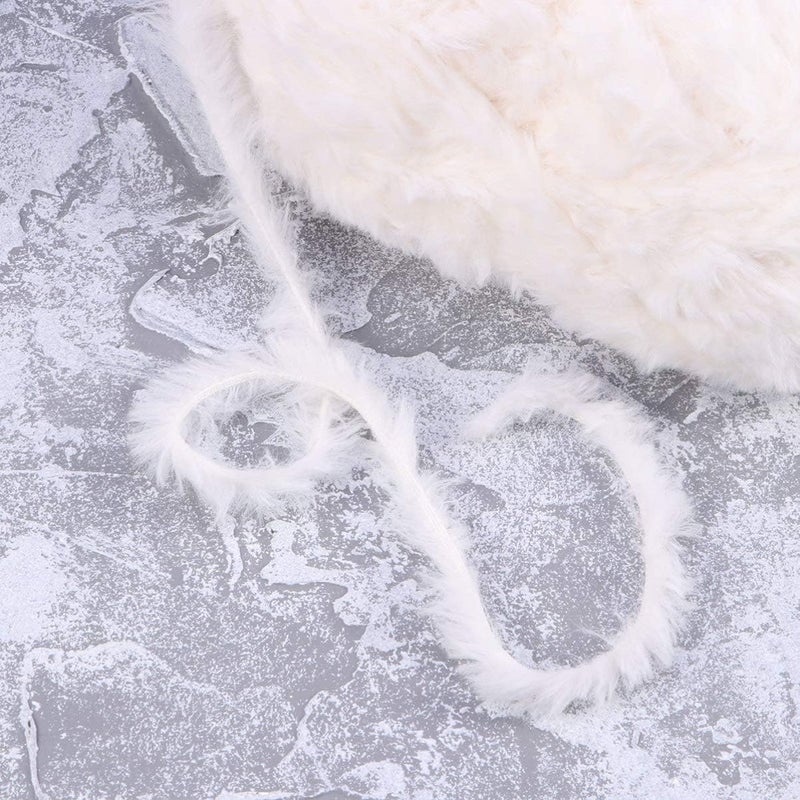 klarako 2pcs Chunky Wool Knitting Yarn Big White Imitation Knitting Yarn Wool Soft Fluffy Yarn for Clothes Scarf - Image 4