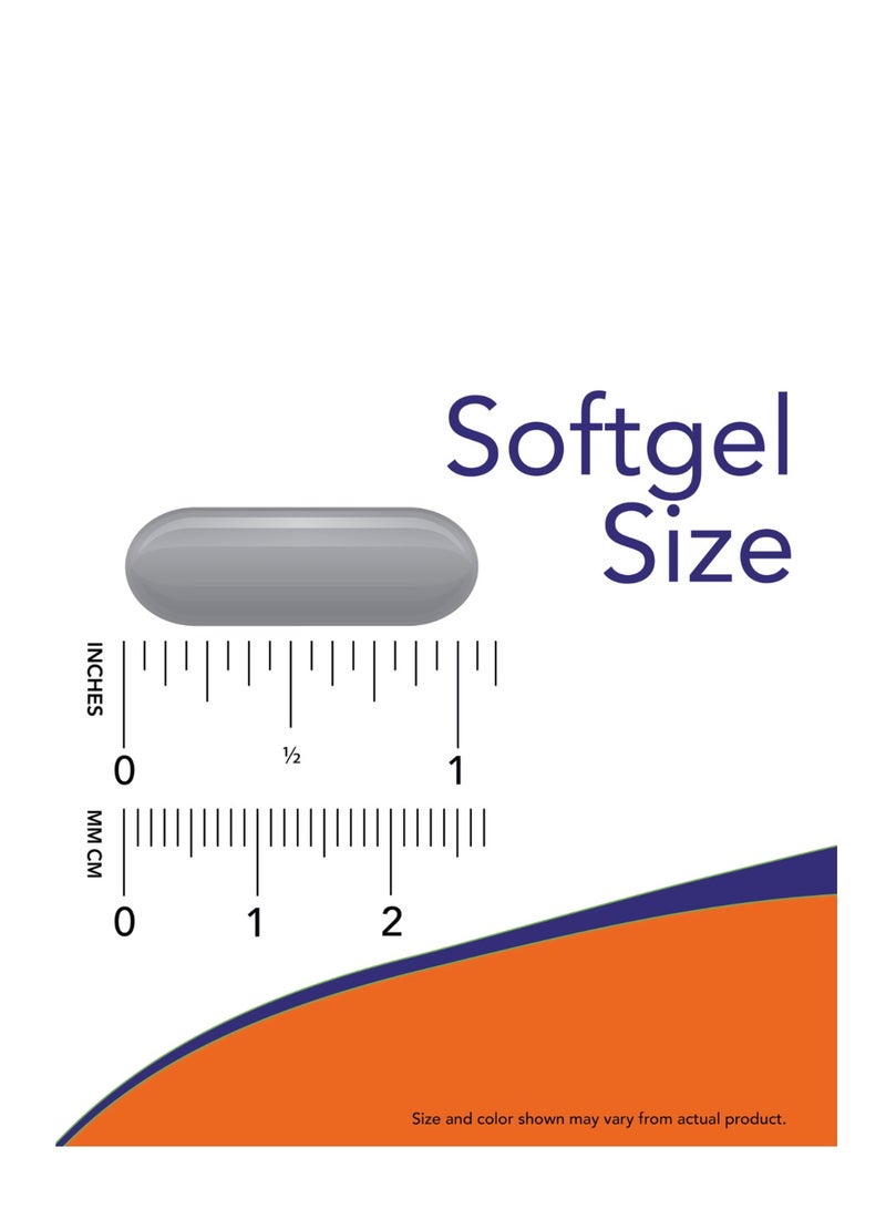 now Molecularly Distilled Omega-3 Dietary Supplement, 30 Softgel Capsules - Image 3