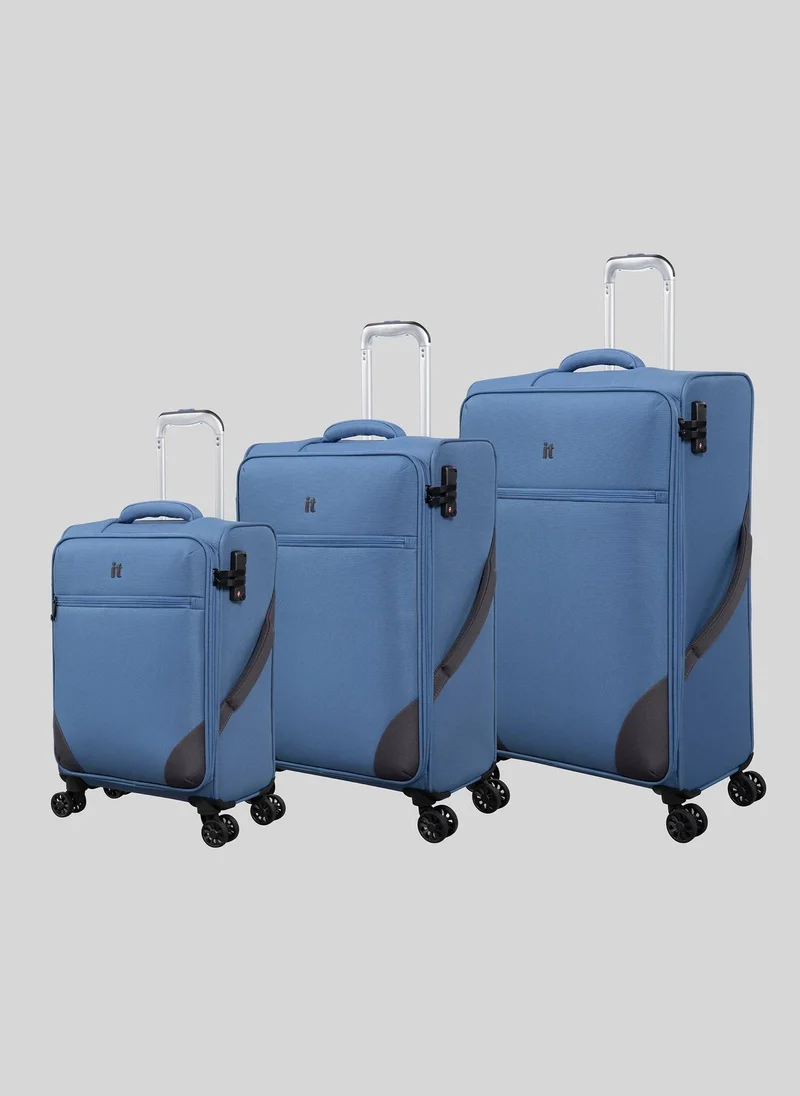 Matalan IT Luggage Blue Soft Suitcase