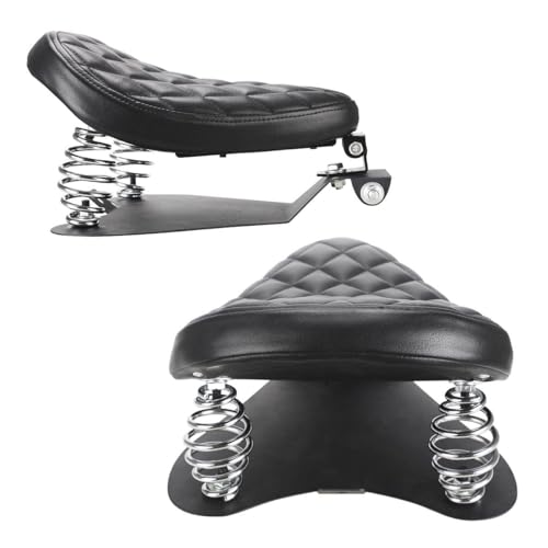 LKV Motorcycle Solo Driver Seat with Seatbase Mounting Hardware Kit Custom Chopper Bobber Seats Universal Fit for Harley Davidson Sportster XL 1200 883 48 - Image 3