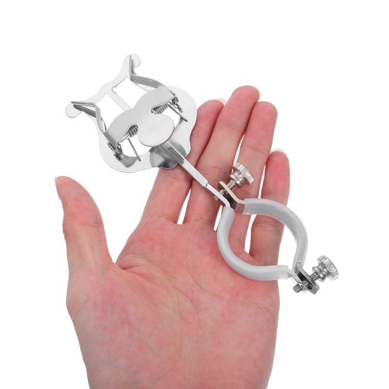 1 Set Clarinet Lyre Holder: Clarinet Music Clip Holder - Sheet Music Clip With Thumb Rest Pads Instrument Accessories For Saxophone And Trumpet Players - Image 3