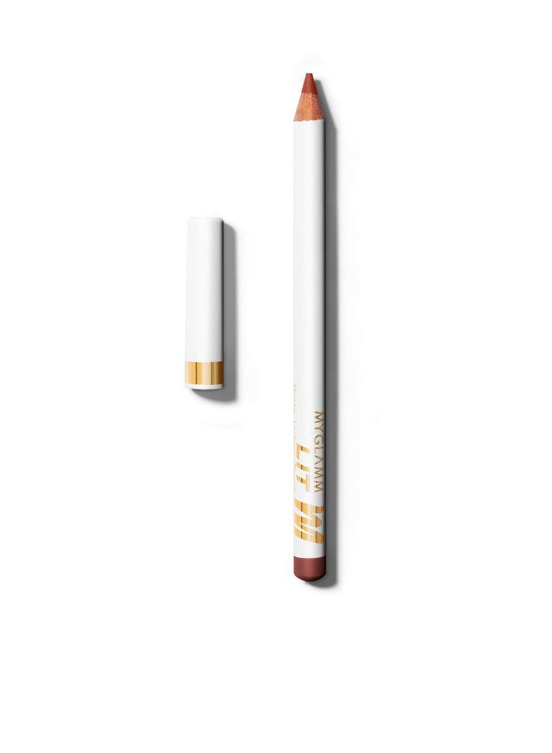 MyGlamm Lipliner Pencil Egirl  Caramel Brown 1.14 gm  5HR Feather Proof | With Vegetable Wax  Highly pigmented Lip Liner - Image 2