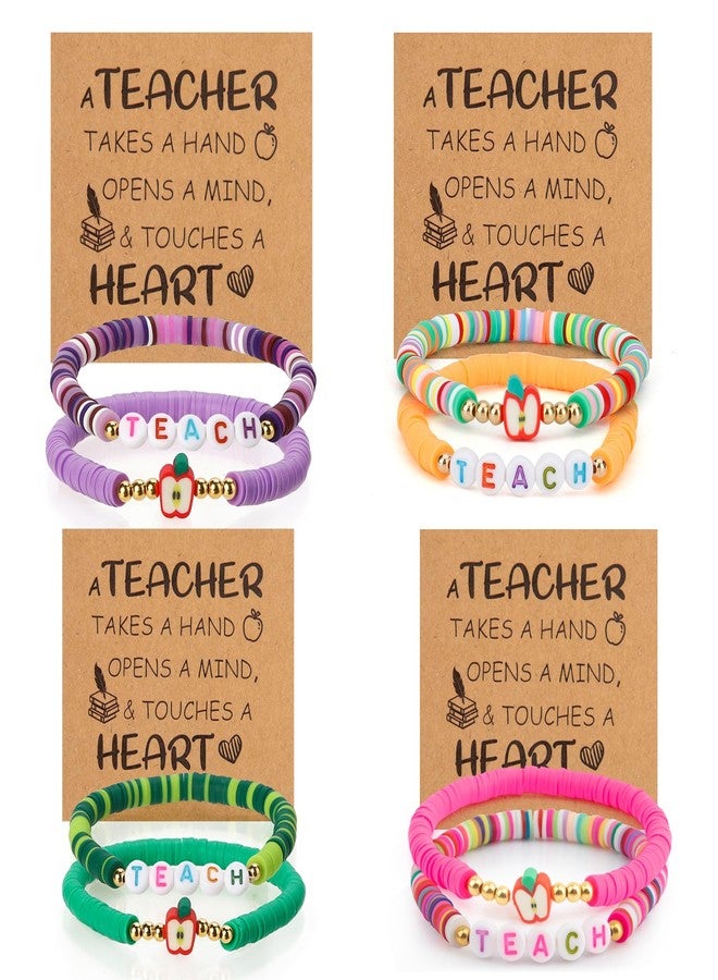 Bluckincle Teacher Bracelet Appreciation Gifts Bulk - Thank You Christmas,Valentines,Saint Patrick,Easter,Graduation Back to School End of Year Welcome Thanksgiving for Preschool Kindergarten Art - Image 1