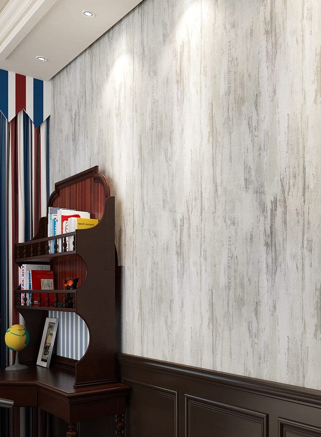 FunStick Beige Textured Concrete Wallpaper Peel and Stick for Bedroom Walls Concrete Countertop Contact Paper Waterproof Self Adhesive Vintage Cement Wall Paper for Cabinets Desk Removable 12" x 200" - Image 1