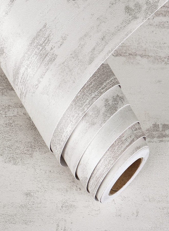 FunStick Beige Textured Concrete Wallpaper Peel and Stick for Bedroom Walls Concrete Countertop Contact Paper Waterproof Self Adhesive Vintage Cement Wall Paper for Cabinets Desk Removable 12" x 200" - Image 3